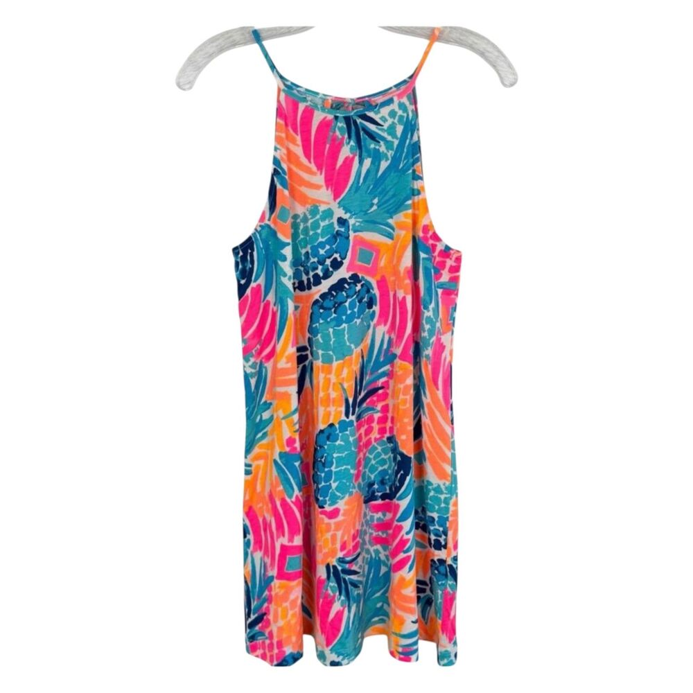 Lilly Pulitzer Margo Swing Dress Goombay Smash Pineapple Print Size S
